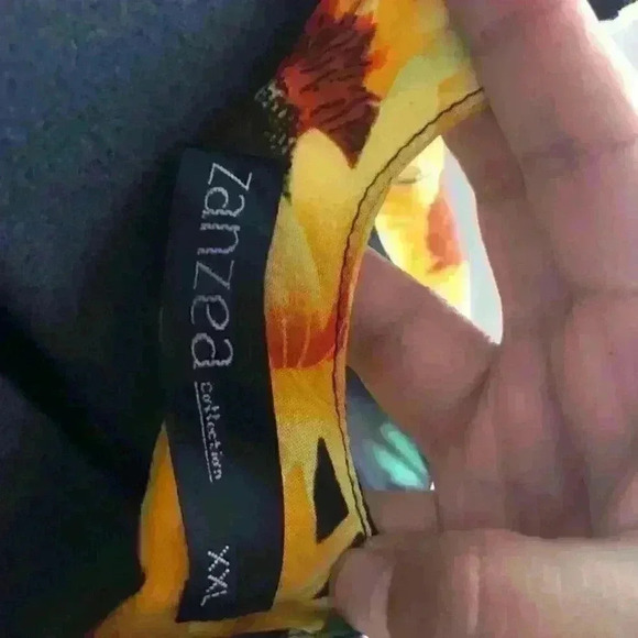 zanzea black and sunflower thin strap buddle dress size xxl - Picture 7 of 10